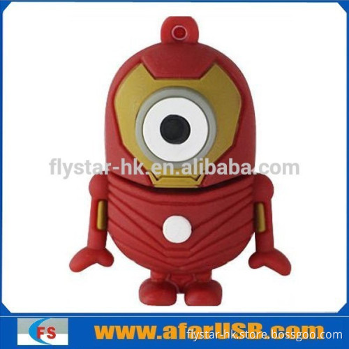 Cute usb flash drive soft pvc, usb pvc 3d catoon animal flash drive